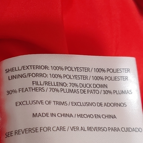 Red Woolrich duck down quilted vest - Picture 6 of 9